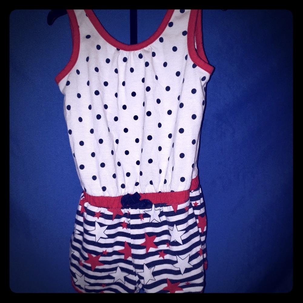 Healthtex Polka dot & stripes bodysuit one piece